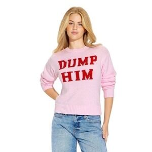 Wild Fable Dump Him Sweater Pink Red Spring Pastel Target Small